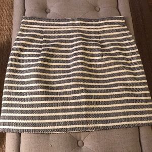 J. Crew blue and white striped cotton skirt size 6